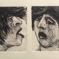 George Wallace - The Women of Troy, 1989, monotype