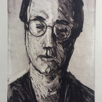 George Wallace - Photographer, 1989, monotype