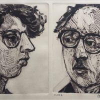 George Wallace - Man & Woman I, 1991, monotype