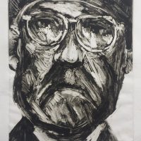 George Wallace - The Judge on Holiday, 1991, monotype