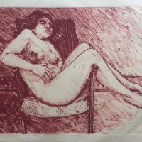 George Wallace - Woman Asleep, 1991, monotype