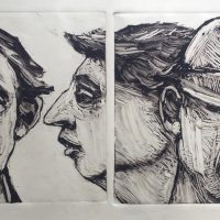 George Wallace - Disappearing III, 1991, monotype