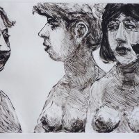 George Wallace - Midnight Court II,1992, monotype