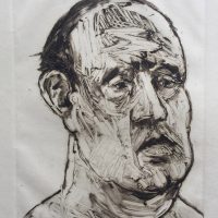 George Wallace - Head of a Man, 1994, monotype
