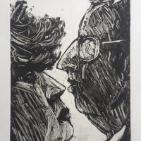 George Wallace - Disagreement, 1995, monotype