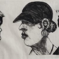 George Wallace - California (Heat Stroke), 1995, monotype