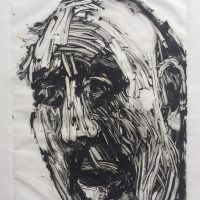 George Wallace - Fright, 1995, monotype