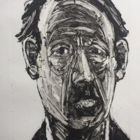 George Wallace - Head of a Man, 1995, monotype