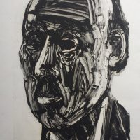 George Wallace - Head of a Man, 1995, monotype