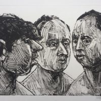 George Wallace - Trio, 1995, monotype