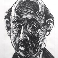 George Wallace - Businessman, 1996, monotype