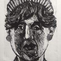 George Wallace - Banker's Wife, 1996, monotype