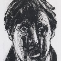 George Wallace - Head of a Crazy Man, 1996, monotype