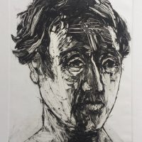 George Wallace - Head of a Young Man, 1996, monotype