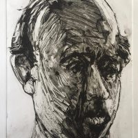George Wallace - Head of a Man, 1996, monotype