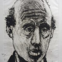 George Wallace - Head of a Man. 1996, monotype