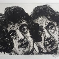 George Wallace - A Man and a Woman, 1996, monotype