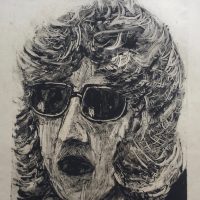 George Wallace - Woman with Sunglasses, 1996, monotype