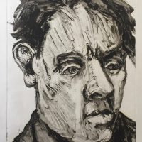 George Wallace - Head of a Man, 1999, monotype