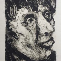 George Wallace - Head of a Man, 2000, monotype