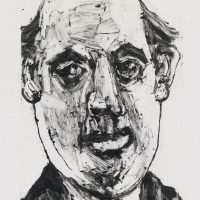 George Wallace - Businessman, 2002, monotype