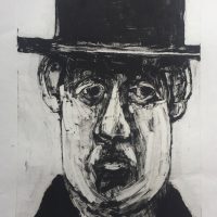 George Wallace - Doubtful Pastor, 2002, monotype