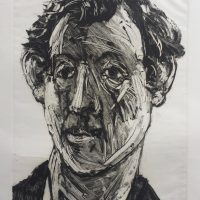 George Wallace - Head of a Young Man, 1996, monotype