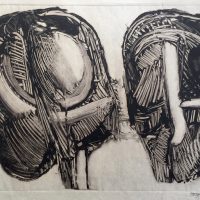 George Wallace - Joined Forms III, 1988, monotype