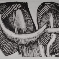 George Wallace - Joined Forms IV, 1988, monotype