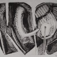 George Wallace - Joined Forms V, 1988, monotype