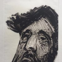 George Wallace - Bearded Man II, 1988, monotype