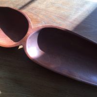 George Wallace - Carved Platter, c. 1960, mahogany