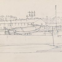 George Wallace - Bray, 1947, pencil drawing