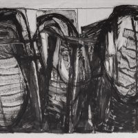 George Wallace - Pit Workings, 1988, monotype