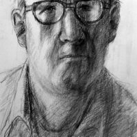 George Wallace - Self Portrait, pencil