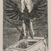 George Wallace - The Death of Judas, 1992 & 1971, etching