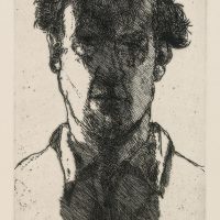 George Wallace - Young Man - etching 1997