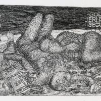 George Wallace - Golden Jerusalem Securities - etching