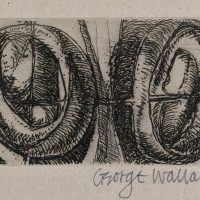 George Wallace - Twin Forms - etching - 1972