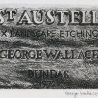 George Wallace - St. Austell Title Page - hardground etching - 1972
