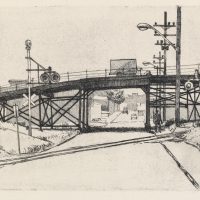 George Wallace - Hamilton in Summer - etching - 1972