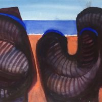 George Wallace - Abstract Landscape #3, watercolour