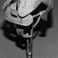 George Wallace - Helmeted Head - 1960 - welded steel