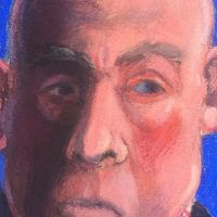 George Wallace - Man's Head, pastel